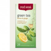 RED SEAL  Tea Green Lemon & Ginger 25 tbags